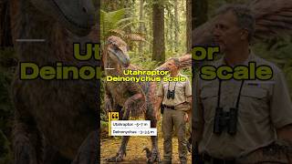 Utahraptor vs human vs Deinonychus size | Visual scale pov #dinosaur