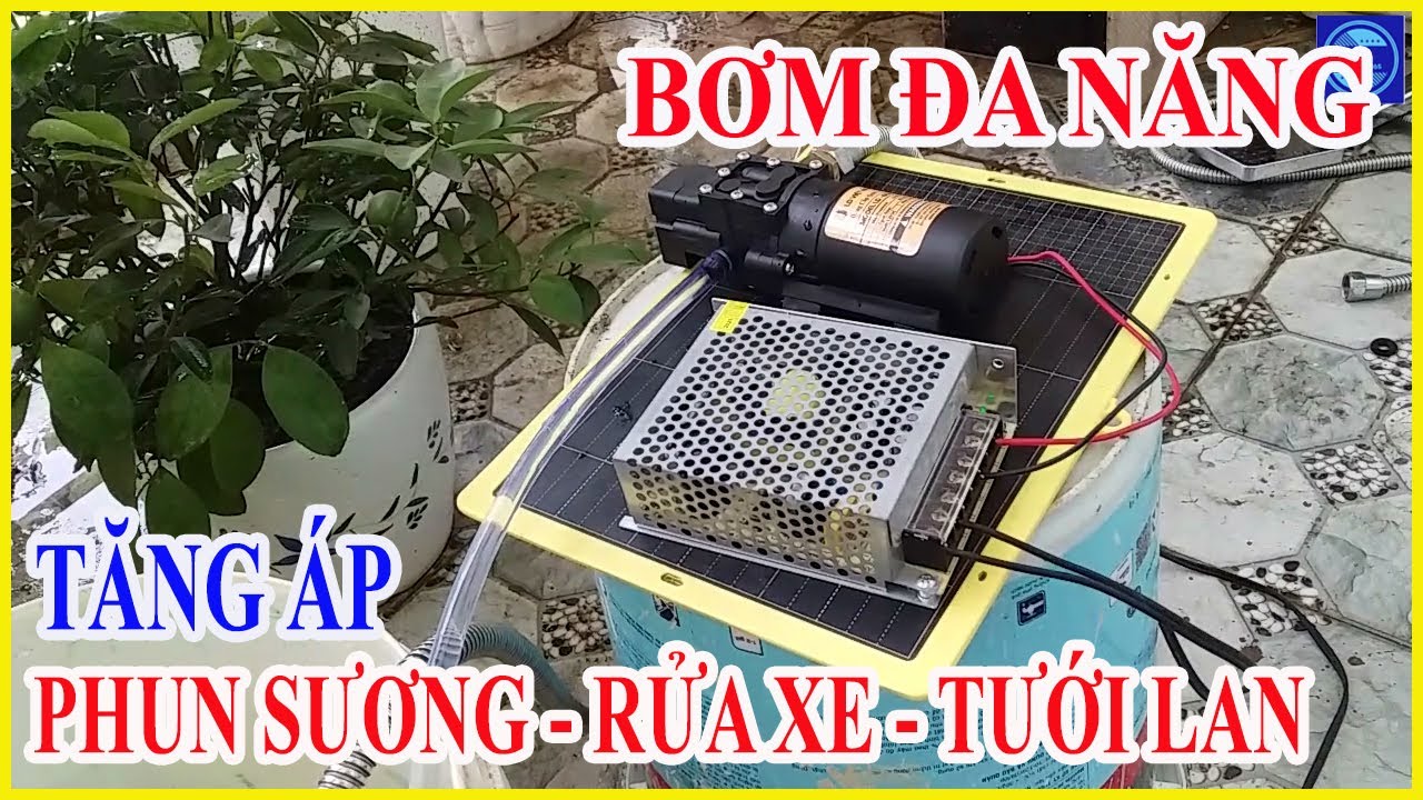 Bơm Tăng Áp Mini Bơm Phun Sương Bơm Rữa Xe Đa Năng | Điện Nước 365