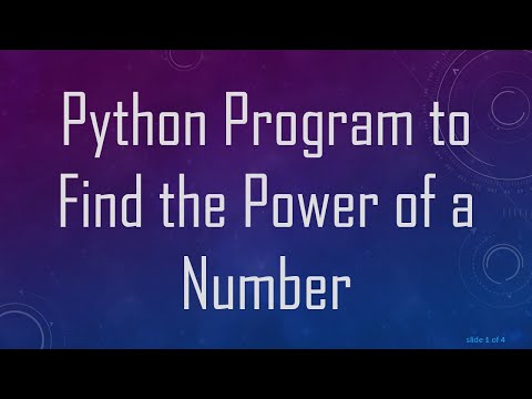 Python Program to Find the Power of a Number