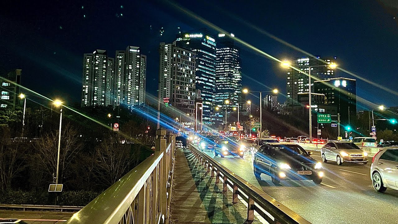 Холодная зима в Сеуле! Прогулка по мосту Янхва с сильным ветром