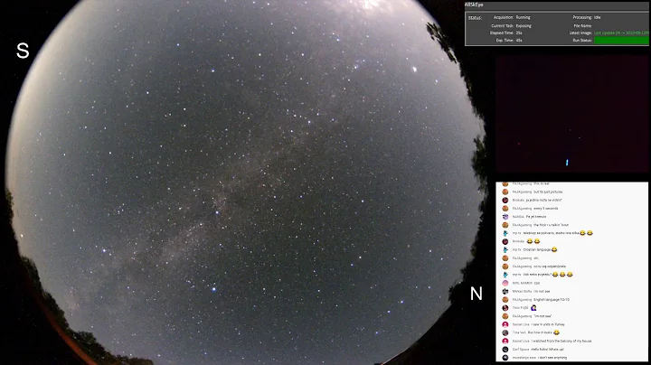 Perseid Meteor shower. Live stream. 2020.08.13