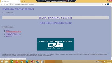 Basic Banking System - Demo /The Spark