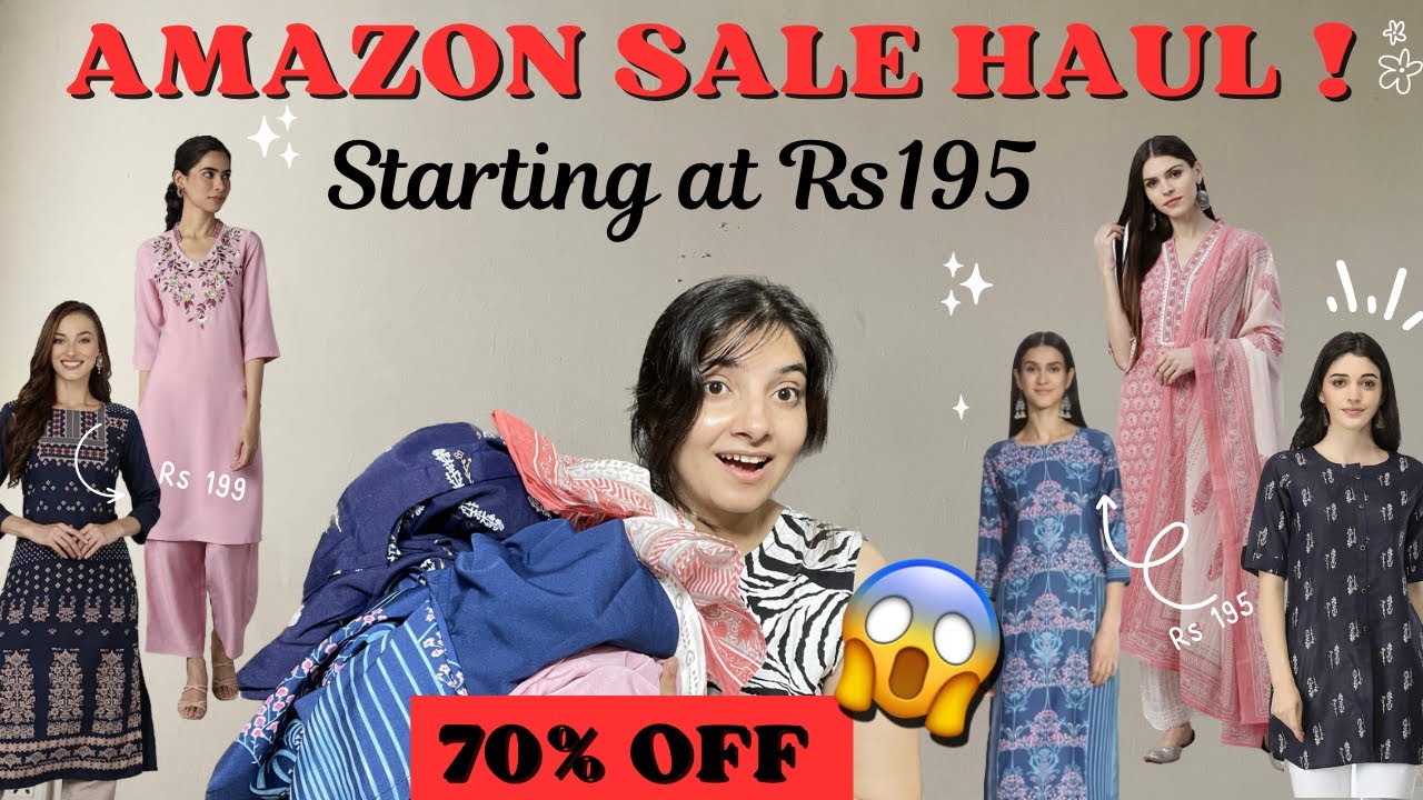Amazon Kurti Set Haul Starting at Rs195|Amazon Mega Fashion Sale Haul ...