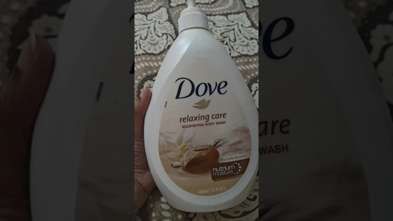 Dove Relaxing care nourishing body wash vanilla and shea butter 🤌 