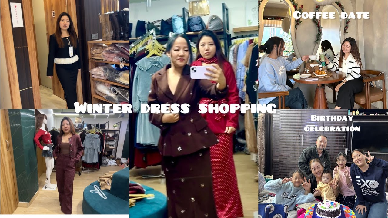 Weekend vlog/Winter dress shopping/sister birthday/