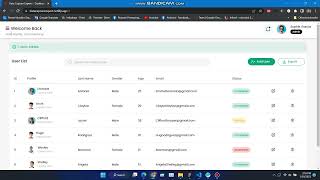 User Management Dashboard Demo Video