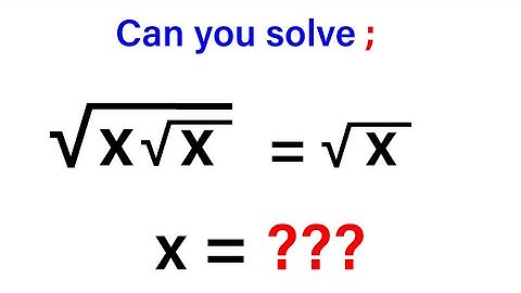 A nice Olympiad nested radical equation! Find all possible roots of given equation.