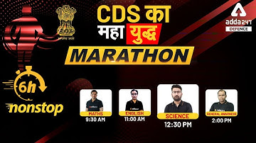 CDS Ka महायुद्ध | Science Marathon लगातार 6 घंटे | Defence Adda247