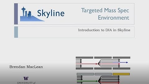 Introduction to Skyline for DIA analysis - Brendan MacLean - DIA/SWATH Course 2018 - ETH Zurich