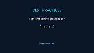 Project Manager Film & Television - Chapter 6: Final Draft Script Setup