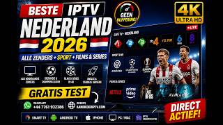 Beste IPTV Nederland Abonnement | Nederlandse Zenders, Eredivisie Live, Films &amp; Series 4K