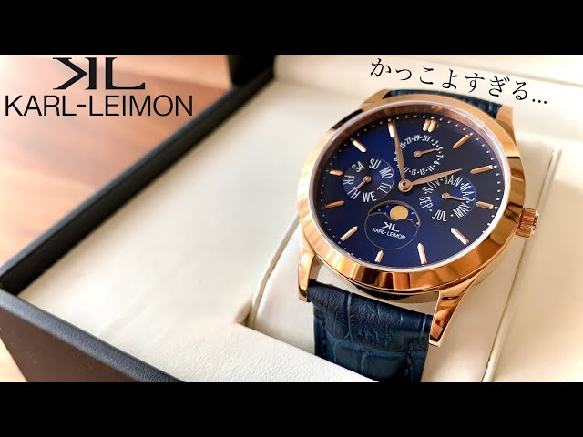 KARL-LEIMON カルレイモン CLASSIC KARL-LEIMON]カルレイモンGold with Blue Dial - KARL-LEIMON