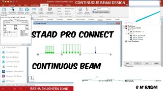 Continuous Beam - Staad Pro Connect