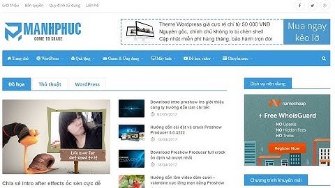 Share code wordpress blog cá nhân nhẹ gọn chuẩn SEO