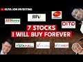 7 stocks i will keep buying forever