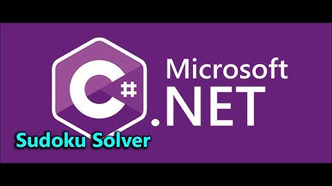 Sudoku Solver in C#