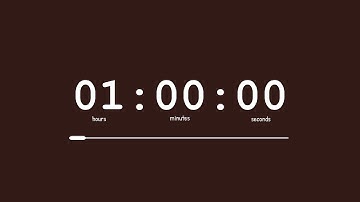 🤎 1 Hour Timer |🥥 Coconut Brown Aesthetic | No Music Countdown