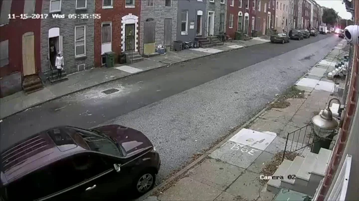 Cutdown of video released by Baltimore Police show...