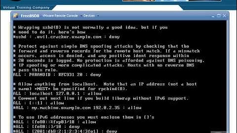 VTC Player   Unix System Administration Essentials, Using TCP Wrappers