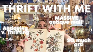 THRIFT WITH ME | Antique thrifting in Portland, OR at a HUGE antique mall!