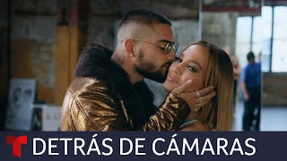 Jennifer Lopez y Maluma demuestran su complicidad en el detrás de cámaras de 'Marry Me' | Telemundo