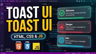 How to Build a Toast Notification with HTML, CSS & JavaScript