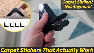 Home Hacks - Area Rug Grippers! The Best Way to Keep Your Rug from Moving &amp; Curling! 🏠🔥 (Easy Fix!)
