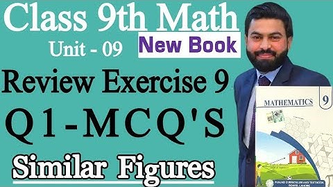 Class 9th Math New Book Ch 9 Review Exercise 9 Q1 MCQ