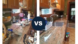 Sophia VS. The Kitchen || Just me...CLEANING!!!!