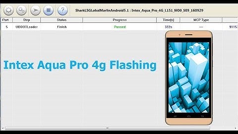 Intex Aqua Pro 4g Flashing