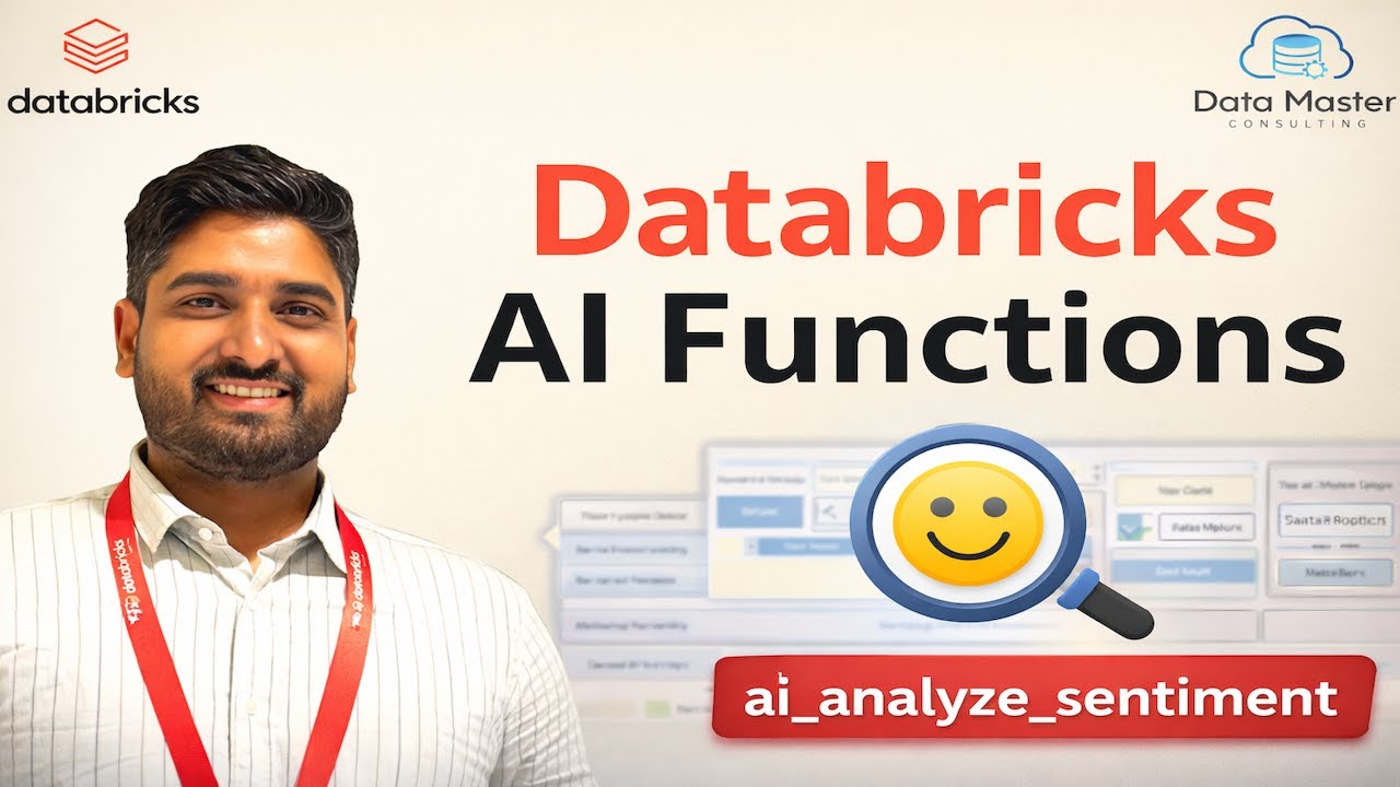 Apply AI on Data Using Databricks AI Functions | Sentiment Analysis Made EASY 🚀