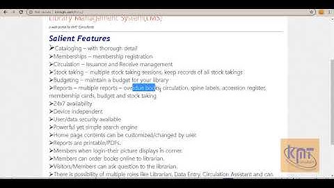 Introduction of Library Management System