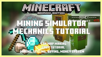 Minecraft Bedrock | Mining simulator commands tutorial | Easy & Beginner friendly
