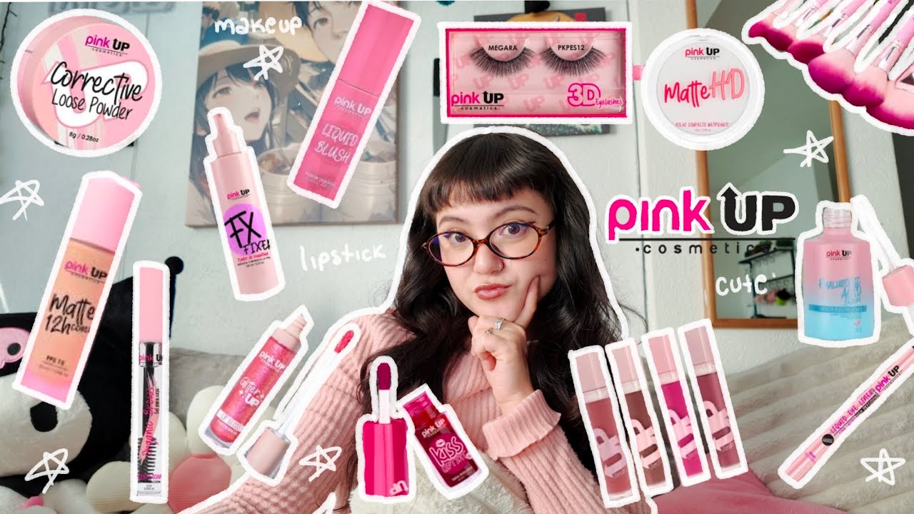 UNBOXING + PR de Pink Up 🌸  |  Te enseño toda su línea de Maquillaje y Skincare  |  Littleyay_