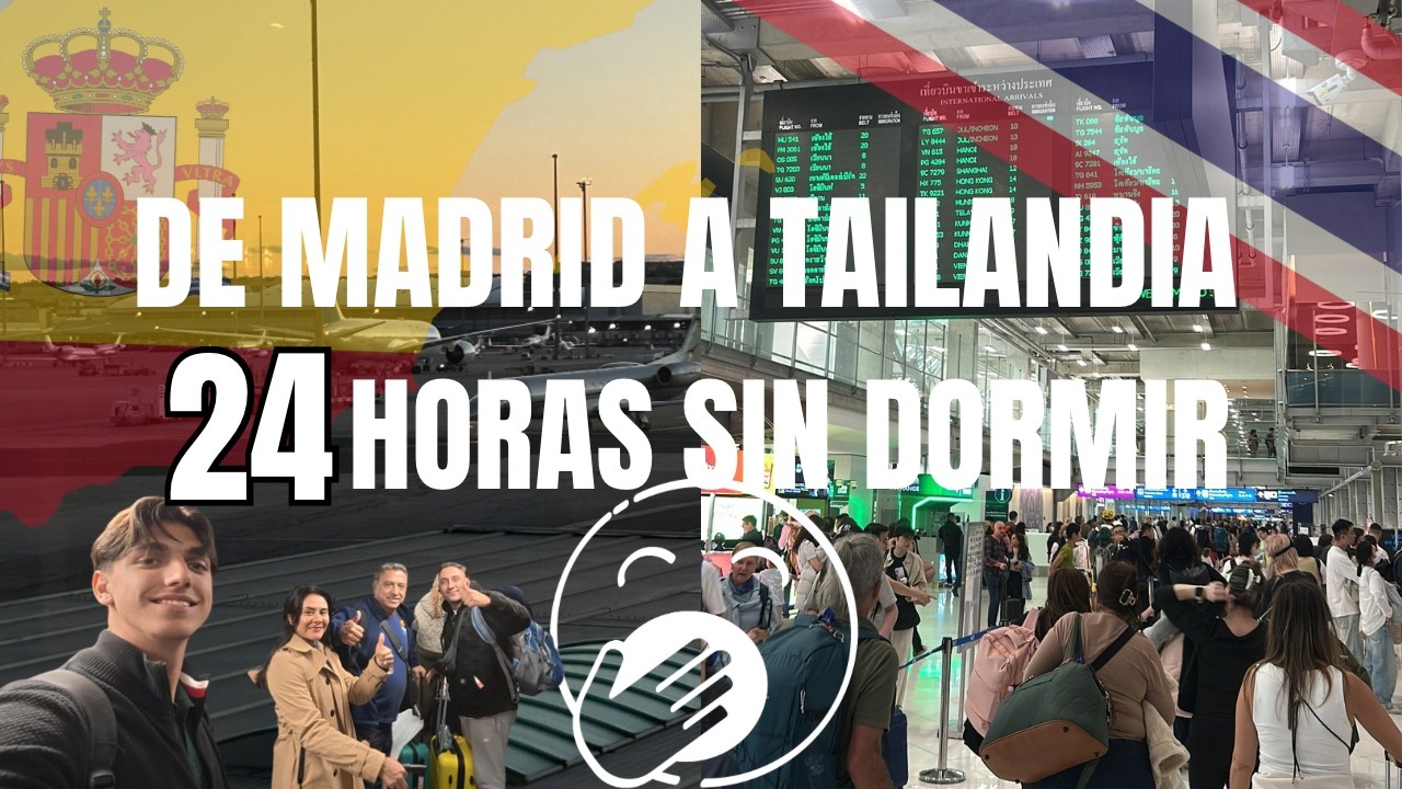 De Madrid a Tailandia 🇪🇸✈️🇹🇭 24 horas sin dormir… aeropuerto, vuelo y primera noche en Bangkok