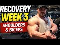 RECOVERY WEEK 3 | Mein Shoulder & Biceps Training