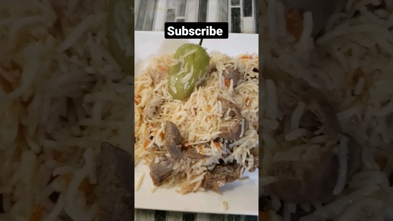 chicken gizzard rice recipe shorts ytshorts shortsvideo 