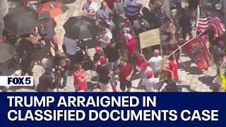 Trump being arraigned in classified documents case