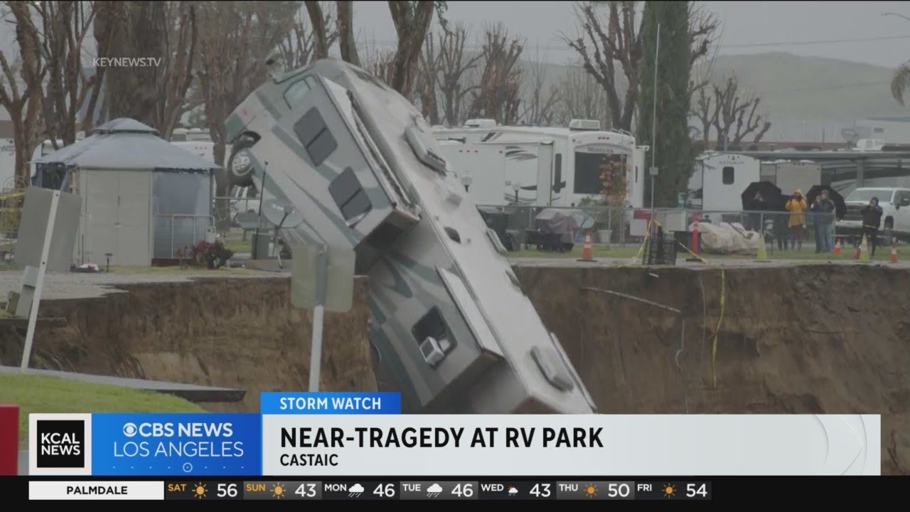 Three motorhomes swept away at RV Park in Santa Clarita YouTube