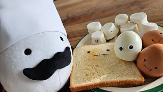 The Detective Egg Official Plushie 13 Feat. Cooking Breakfast Foods Secret Staycation In Real Life