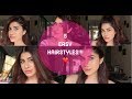 5 SUPER EASY HAIRSTYLES!!! || Malvika Sitlani