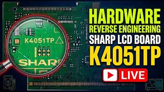 Reverse Engineering SHARP K4051TP LCD Controller Board | PCB Trace Analysis & Schematic Recovery
