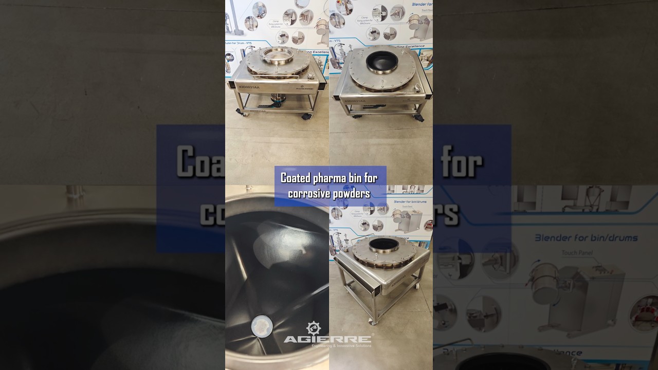 Pharmaceutical Bins with Protective Coating - Stainless Steel IBC Containers 