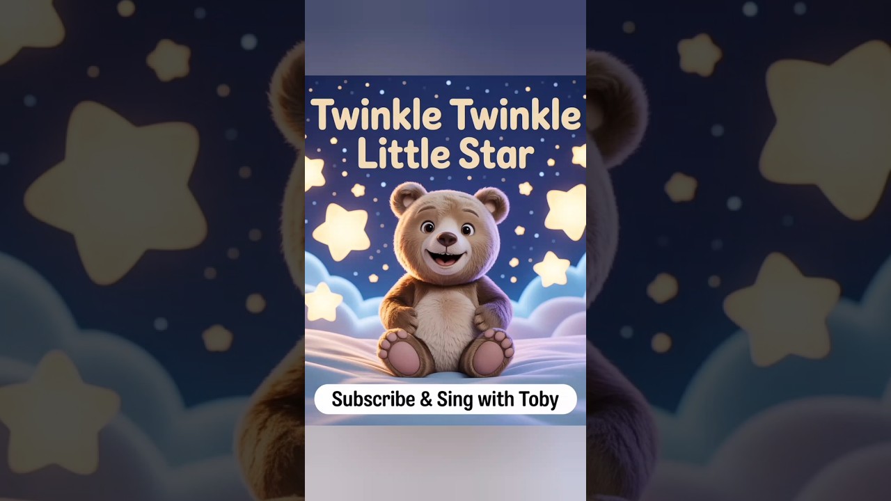 Twinkle Twinkle Little Star ✨ | Gentle Lullaby with Toby Bear