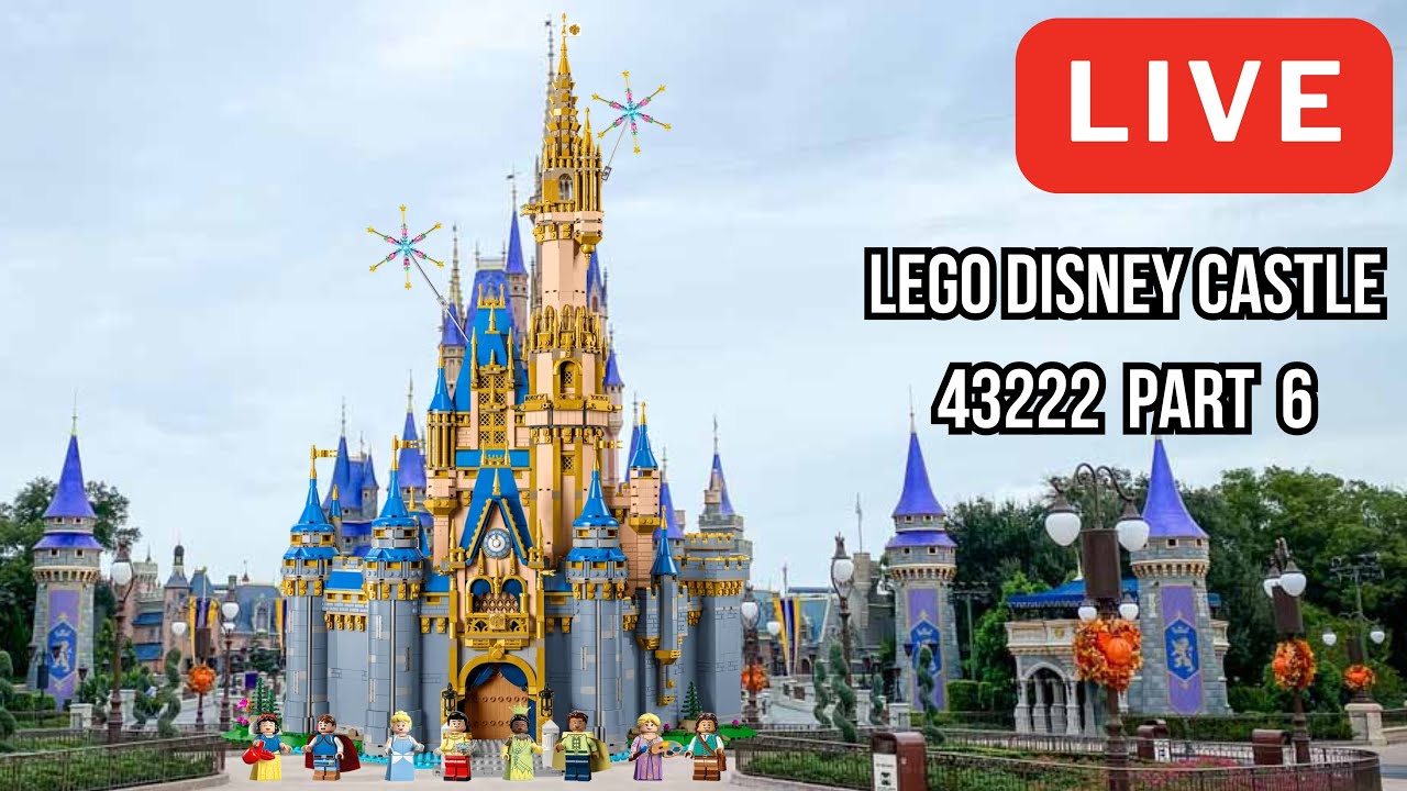🔴Let's Build the LEGO Disney Castle Pt6