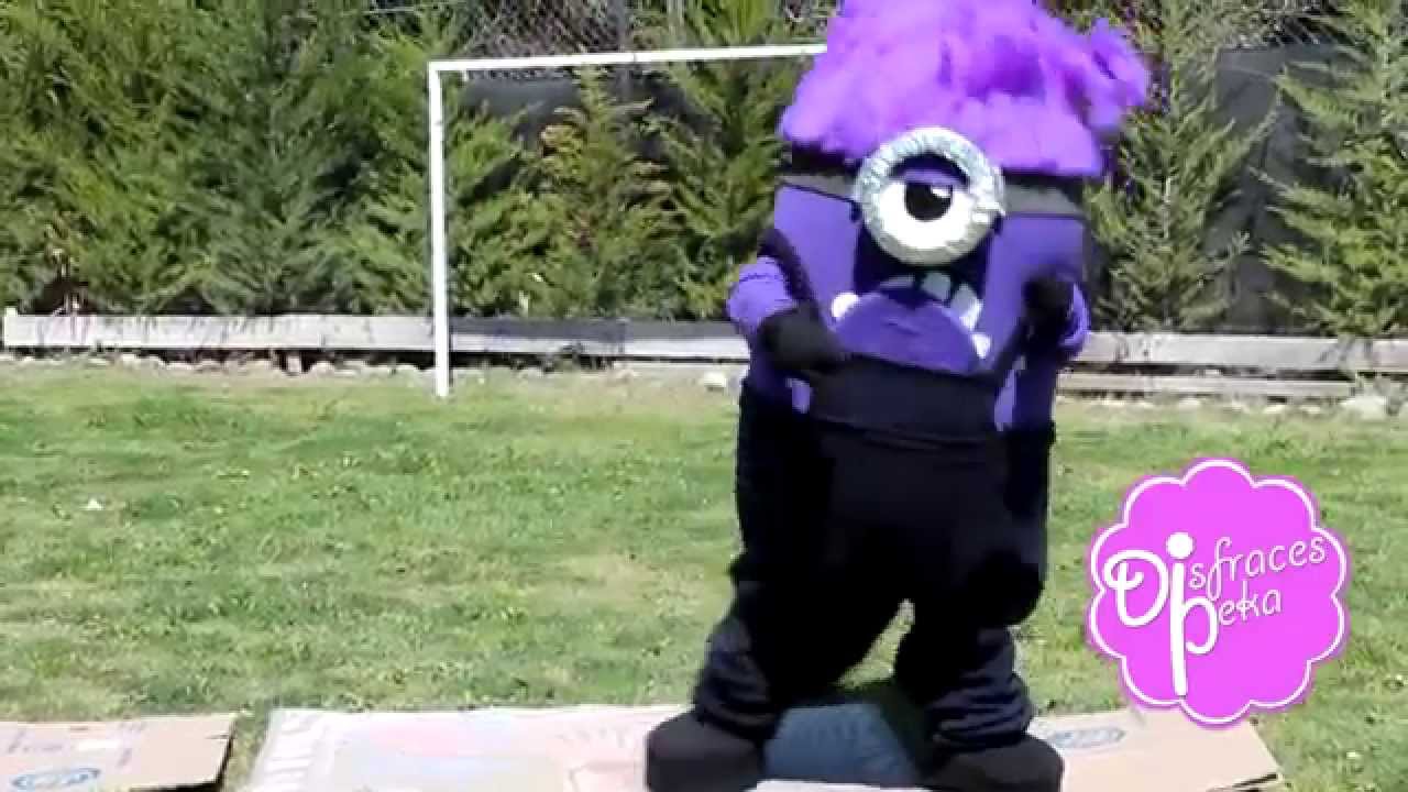 Disfraz De Minion Morado Para Nino