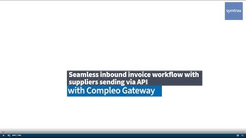 Suppliers send via API - Seamless inbound invoice workflow with Compleo Gateway