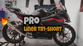 Suara Knalpot proliner tr1 short di cbr150r facelift [Motovlogindonesia]