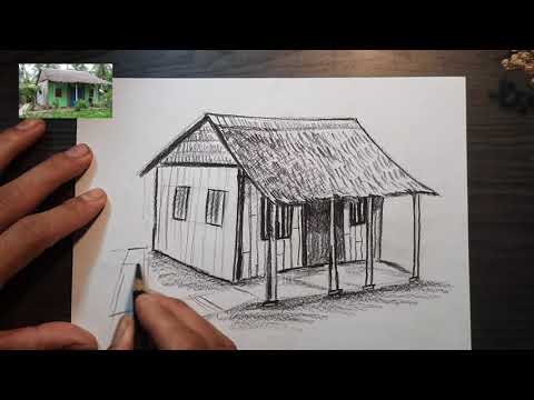 Hướng dẫn vẽ tranh phong cảnh đơn giản | Vẽ kí họa | How to draw landscape | KC art