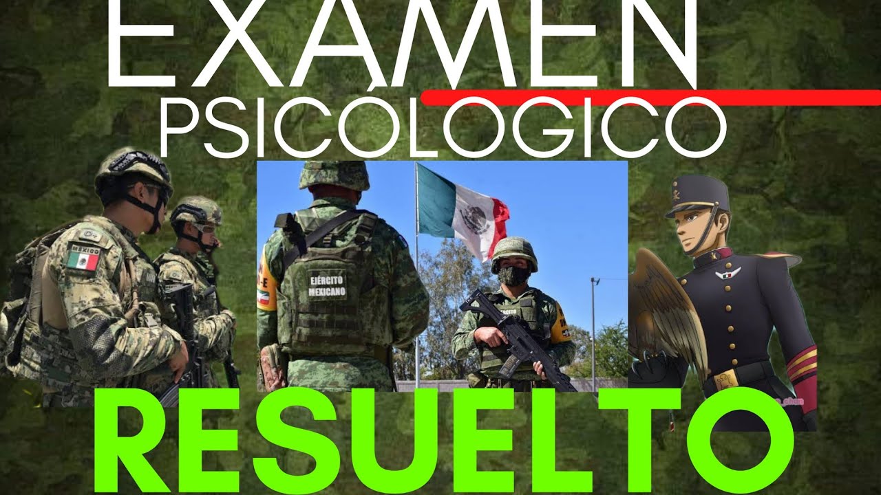 EXAMEN PSICOLOGICO MILITAR - NAVAL PARTE 1 - YouTube